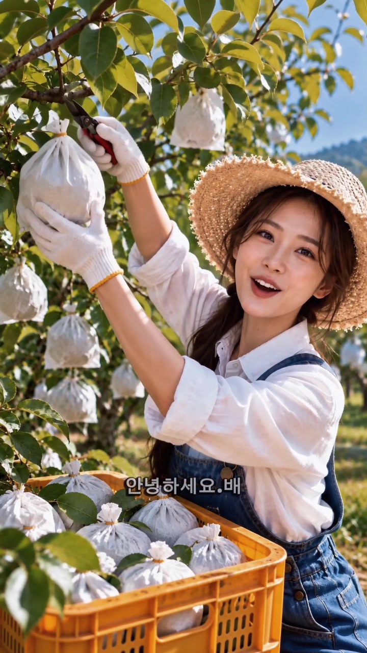 신고배를 소개하는 배순이 브랜드 영상의 한 장면